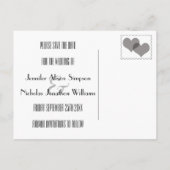 Glamoureuze Art Deco geometrische bruiloft Save th Aankondigingskaart (Achterkant)