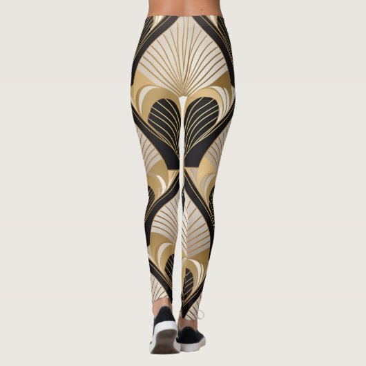 Glamoureuze Art Deco Leggings (Achterkant)