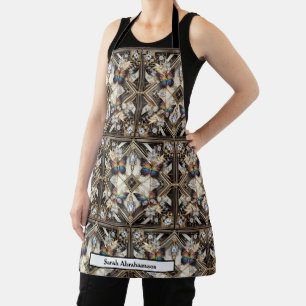 Glamoureuze Art Deco Regenboog Vlinder Schort