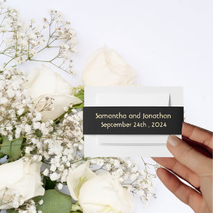 Glamoureuze Art Deco Vintage bruiloft Uitnodigingen Wikkel