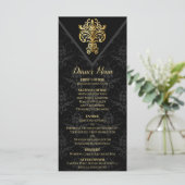 Glamoureuze avond bruiloft menu (Staand voorkant)