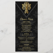 Glamoureuze avond bruiloft menu (Voorkant)