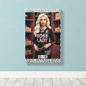 Glamoureuze Baas Dame Pop Art Canvas Print (Insitu (Houten vloer))