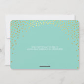 GLAMOUREUZE BAT MITZVAH rustieke gouden confetti m Kaart (Achterkant)