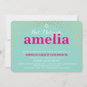 GLAMOUREUZE BAT MITZVAH rustieke gouden confetti m Kaart (Voorkant)