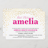 GLAMOUREUZE BAT MITZVAH rustieke mini gouden confe Kaart (Voorkant / Achterkant)