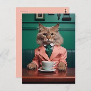 Glamoureuze Bengaalse kat Briefkaart