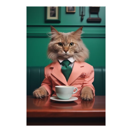 Glamoureuze Bengaalse kat Foto Afdruk (Voorkant)