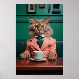 Glamoureuze Bengaalse kat Poster