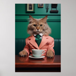 Glamoureuze Bengaalse kat Poster