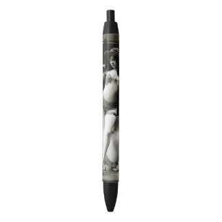 Glamoureuze Bikini  Erotica Sexy Pin-Up Girl Zwarte Inkt Pen