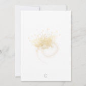 Glamoureuze Black & Gold 50 & Fab Virtual Birthday Kaart (Achterkant)