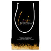 Glamoureuze Black & Gold Lash Tech Klein Cadeauzakje (Voorkant)