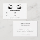 Glamoureuze Browbar Eyelash Luxe herinnering Visitekaartje (Voorkant / Achterkant)
