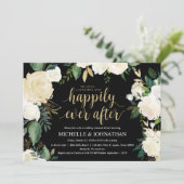 Glamoureuze bruiloft repetitie diner uitnodigingsk kaart (Staand voorkant)