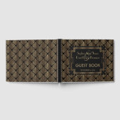 Glamoureuze Bruisende Jaren 20 Uitstekende Huwelij Gastenboek (Volledig)