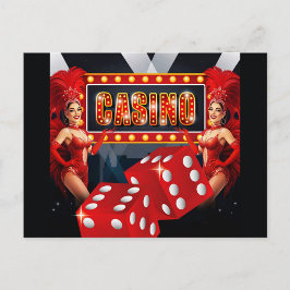 Glamoureuze Casino Avonden Briefkaart