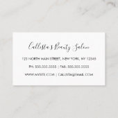 Glamoureuze Chic Gold Glitter Sequins Modern Klantenkaartje (Achterkant)