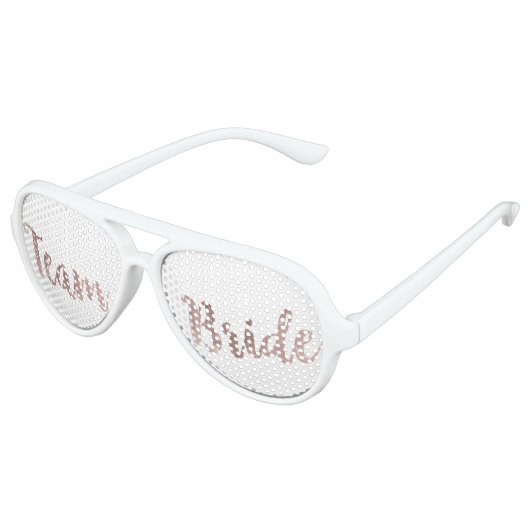 Glamoureuze Chic Roos Gold Team Bride Zonnebril (Gekanteld)