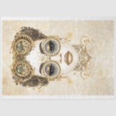 Glamoureuze Chic Steampunk Vrouw Gold Q1 Decoupage Tissuepapier (Voorkant)