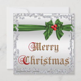 Glamoureuze diamanten & zijdeachtige sjerp strik k kaart