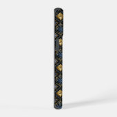 Glamoureuze Diamond & Gold Apple Watch Band iPhone 15 Case (Rechterkant)