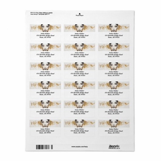 Glamoureuze Diva Vibes: Diva-ish Delights Label (Full Sheet)