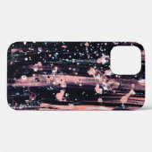 Glamoureuze donkergrijze roze spotlight Case-Mate iPhone case (Achterkant (horizontaal))
