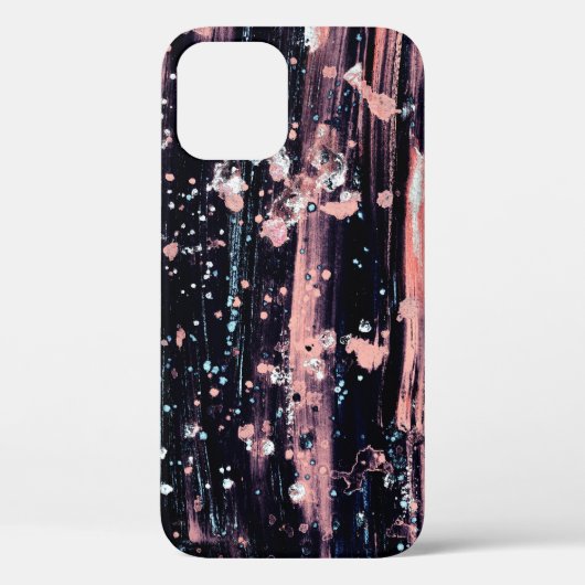 Glamoureuze donkergrijze roze spotlight Case-Mate iPhone case (Achterkant)