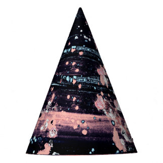 Glamoureuze donkergrijze roze spotlight feesthoedjes