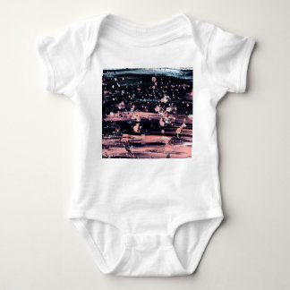 Glamoureuze donkergrijze roze spotlight romper