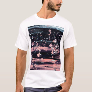 Glamoureuze donkergrijze roze spotlight t-shirt