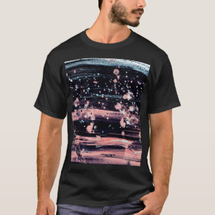 Glamoureuze donkergrijze roze spotlight t-shirt