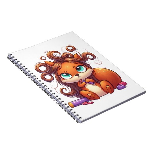 Glamoureuze Eekhoornhaardag Notitieboek (Rechterzijde)