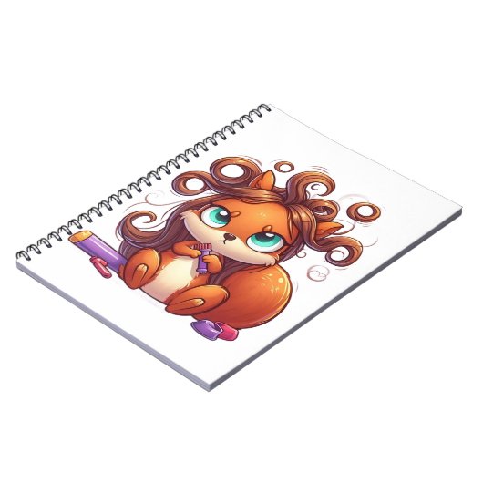 Glamoureuze Eekhoornhaardag Notitieboek (Linkerzijde)