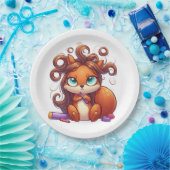 Glamoureuze Eekhoornhaardag Papieren Bordje (Feest)