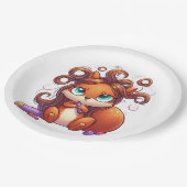 Glamoureuze Eekhoornhaardag Papieren Bordje (Gekanteld)