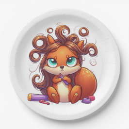 Glamoureuze Eekhoornhaardag Papieren Bordje