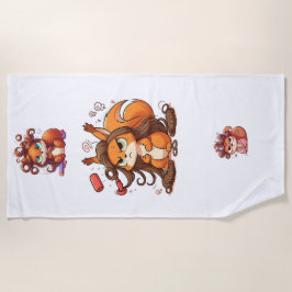 Glamoureuze Eekhoornhaardag Strandlaken