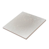 Glamoureuze elegante blanco moderne Sjabloon Tegeltje (Zijkant)