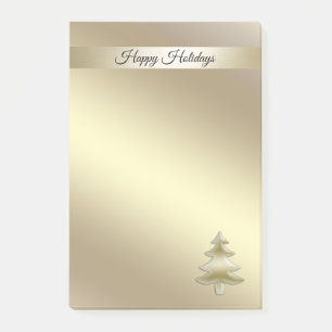 Glamoureuze elegante moderne gouden kerstboom post-it® notes