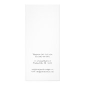 Glamoureuze en stijlvolle Boutique Rack Kaart (Achterkant)