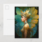 Glamoureuze Fairy Vrouw Fantasy Kunst Briefkaart (Voorkant / Achterkant)