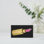 Glamoureuze Faux Gold make-up artiest roze lippens Visitekaartje (Staand voorkant)