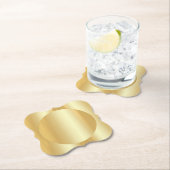 Glamoureuze Faux Gold Trendy Modern Blank Elegant Kartonnen Onderzetters (Insitu)