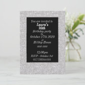 Glamoureuze gepersonaliseerde verjaardagsfeestuitn kaart (Staand voorkant)