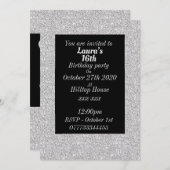 Glamoureuze gepersonaliseerde verjaardagsfeestuitn kaart (Voorkant / Achterkant)