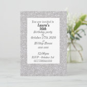 Glamoureuze gepersonaliseerde verjaardagsfeestuitn kaart (Staand voorkant)