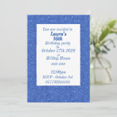 Glamoureuze gepersonaliseerde verjaardagsfeestuitn kaart (Staand voorkant)