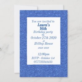 Glamoureuze gepersonaliseerde verjaardagsfeestuitn kaart